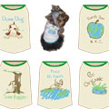 organic cotton dog tees for Earth Day
