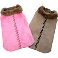 lace stitched western style dog coat
