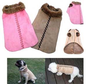 lace stitched western style dog coat