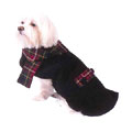 wool dog coat with scarf