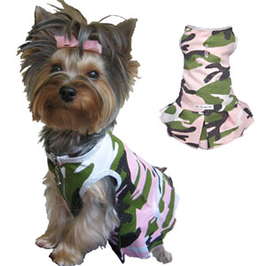 pink camo dog jacket