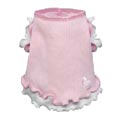 pink ruffle dog dress with heart