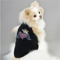 angled winged heart dog tee