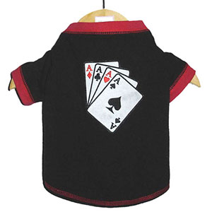 4 Aces dog shirt