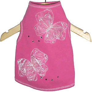 butterfly embellished dog clothes