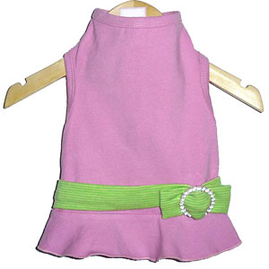 pink dog dress