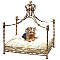 jeweled crown canopy dog bed