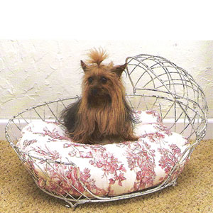 Antiqued Iron Pet Cradle