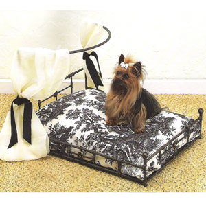 dog bed with removable canopy or awning