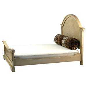 wood dog bed - Antiqued Roman day bed for dogs