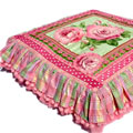 rose blossom applique designer dog bed