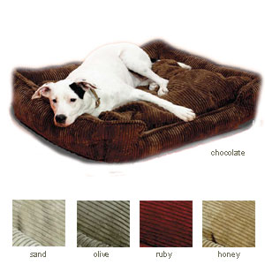 lounge bed - corduroy dog bed