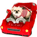 red Furrari pet bed