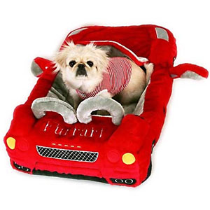 red Furrari pet bed