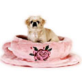 pink teacup dog bed