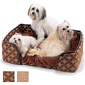 argyle dog bed