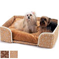 argyle dog bed
