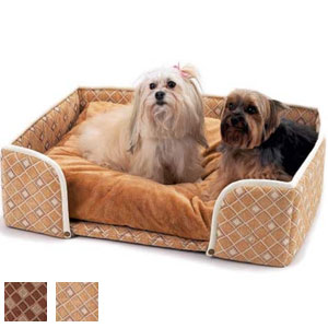 argyle dog bed