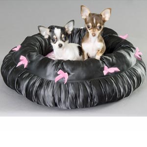 satin snuggle dog bed