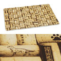 wine cork dog placemat