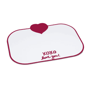 XOXO love you  placemat