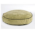 Bowsers round dog beds - celery green microvelvet dog bed