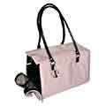 lulujane pink satin pet carrier 