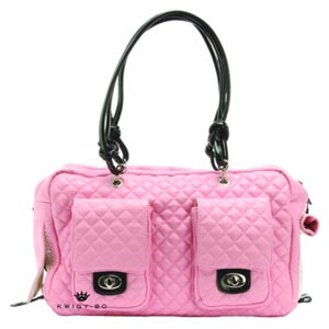 pink Alex dog carrier