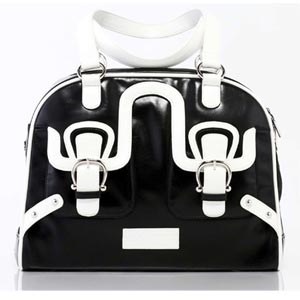 b&w Diana dog carrier