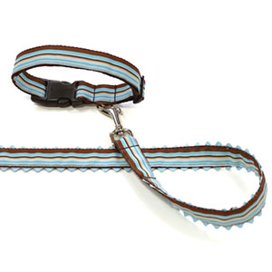 designer dog collar and leash: The Jack