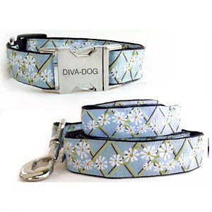  big dog collar with kaleidoscope flowers