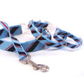 striped collar harness & leash