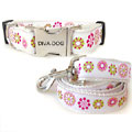  big dog collar with kaleidoscope flowers