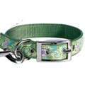 paisley flower dog collar