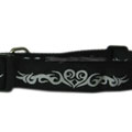 tough love black nylon dog collar