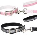 houndstooth collar and leash