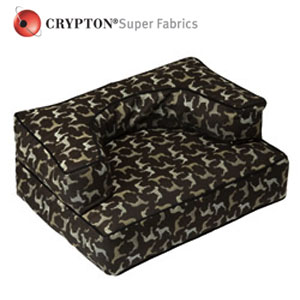William Wegman dog sofa bed in Crypton fabric