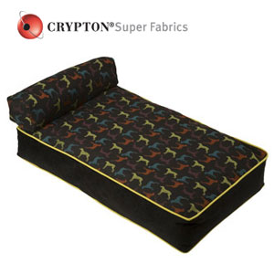 William Wegman dog bed in Crypton fabric