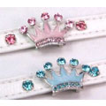 crystal crown dog collar