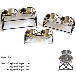elevated dog feeder