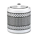 ceramic treat jar - small Houndstooth cookie jar