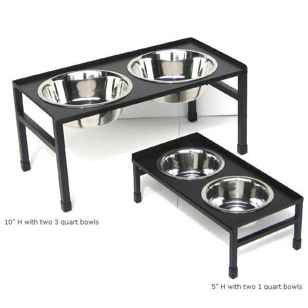 10 Elevated Raised Dog Feeder Stainless Steel Double Bowl Food Water Pet  Dish, 1 Unit - Fry's Food Stores