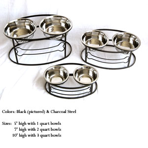 elevated dog feeder
