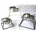 Pyramid elevated single dog bowl