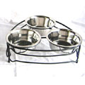 3 bowl dog feeder