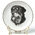 dog breed collector plate