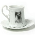 dog breed tea cup and saucer