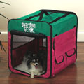 small dog crate: soft travel dog crate