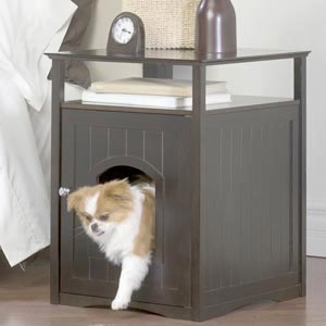 enclosed dog bed / night stand