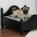 dog bed with cut out paw 